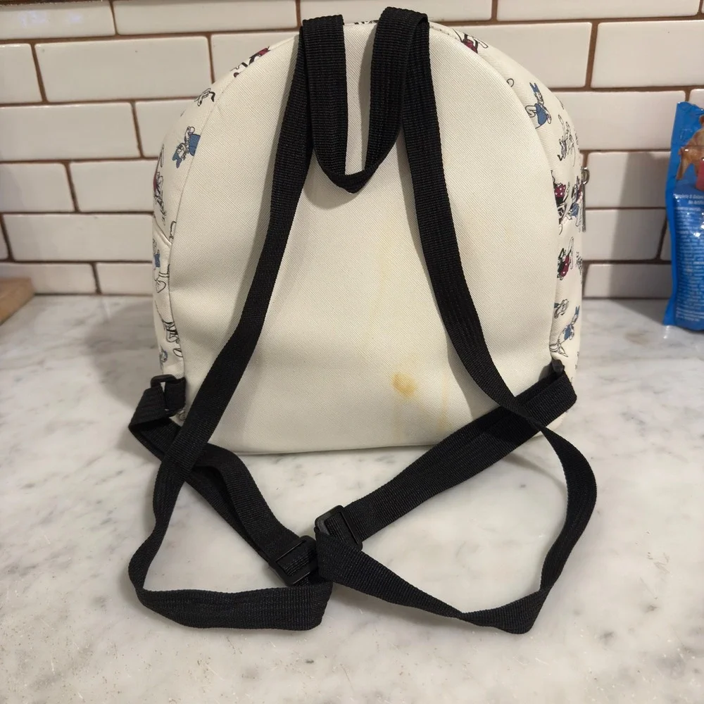 Disney Mickey Mouse Bioworld Mini Backpack Cartoon Character Print‎